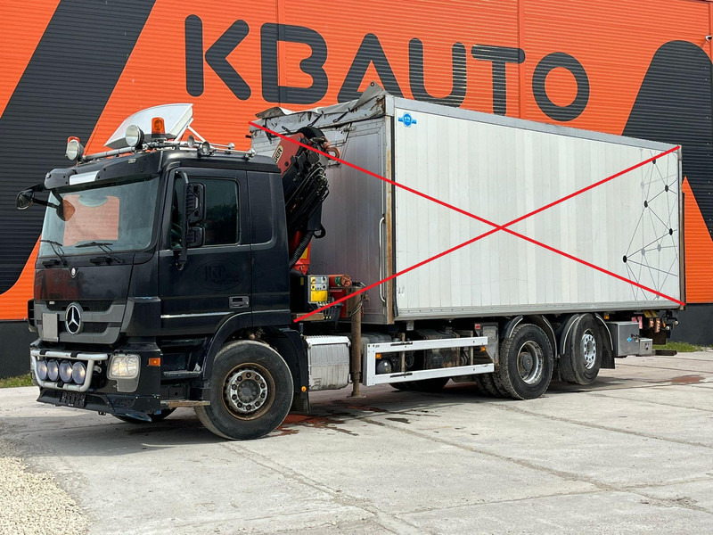 Mercedes-Benz Actros 2536 6x2*4 PK18002 / BOX L=6965 mm - Châssis cabine, Camion grue: photos 1 Mercedes-Benz Actros 2536 6x2*4 PK18002 / BOX L=6965 mm - Châssis cabine, Camion grue: photos 1
