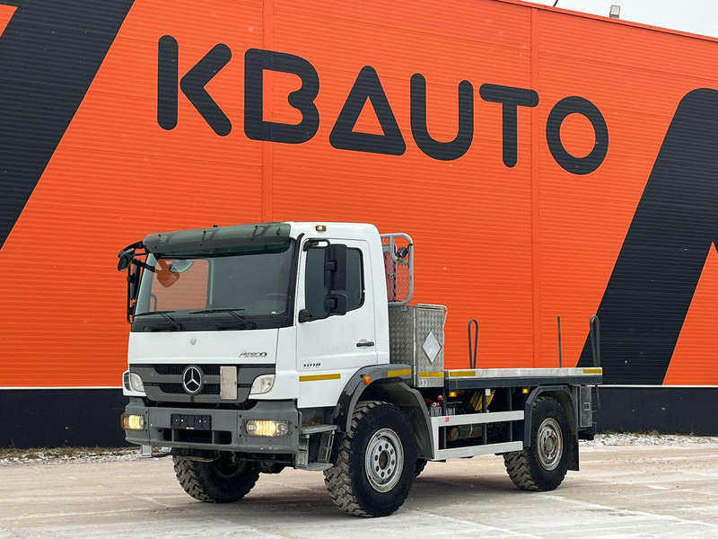 Mercedes-Benz Atego 1018 4x4 ONLY 18844 km ! / FULL STEEL / DRUM BRAKES / PLATFORM L=3500 mm - Camion plateau: photos 1 Mercedes-Benz Atego 1018 4x4 ONLY 18844 km ! / FULL STEEL / DRUM BRAKES / PLATFORM L=3500 mm - Camion plateau: photos 1
