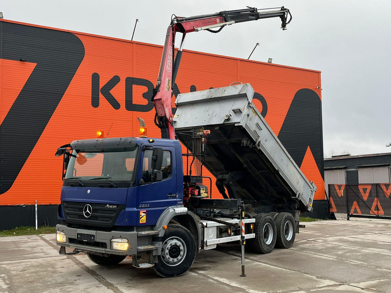 Mercedes-Benz Axor 2633 6x4 FASSI F110AK22 / BOX L=5040 mm - Camion benne, Camion grue: photos 1 Mercedes-Benz Axor 2633 6x4 FASSI F110AK22 / BOX L=5040 mm - Camion benne, Camion grue: photos 1