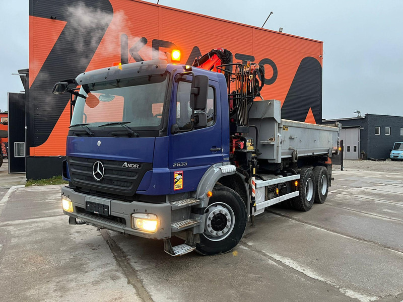 Mercedes-Benz Axor 2633 6x4 FASSI F110AK22 / BOX L=5040 mm - Camion benne, Camion grue: photos 2 Mercedes-Benz Axor 2633 6x4 FASSI F110AK22 / BOX L=5040 mm - Camion benne, Camion grue: photos 2