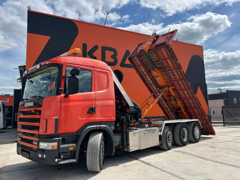 Camion ampliroll, Camion grue Scania R 144 8x2/4 HIAB 211EP-5 YEAR 2008 / HOOK LIFT L=5400 mm: photos 12