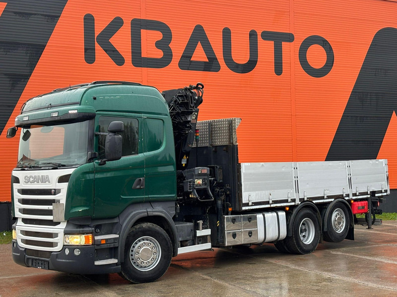 Scania R 410 6x2 HIAB 322EP-5 HIPRO / PLATFORM L=6131 mm - Camion plateau, Camion grue: photos 2 Scania R 410 6x2 HIAB 322EP-5 HIPRO / PLATFORM L=6131 mm - Camion plateau, Camion grue: photos 2