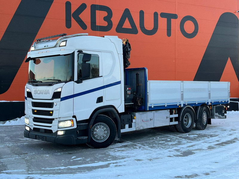 Scania R 500 6x2*4 HIAB 232E-6 / PLATFORM L=6432 mm - Camion plateau, Camion grue: photos 2 Scania R 500 6x2*4 HIAB 232E-6 / PLATFORM L=6432 mm - Camion plateau, Camion grue: photos 2