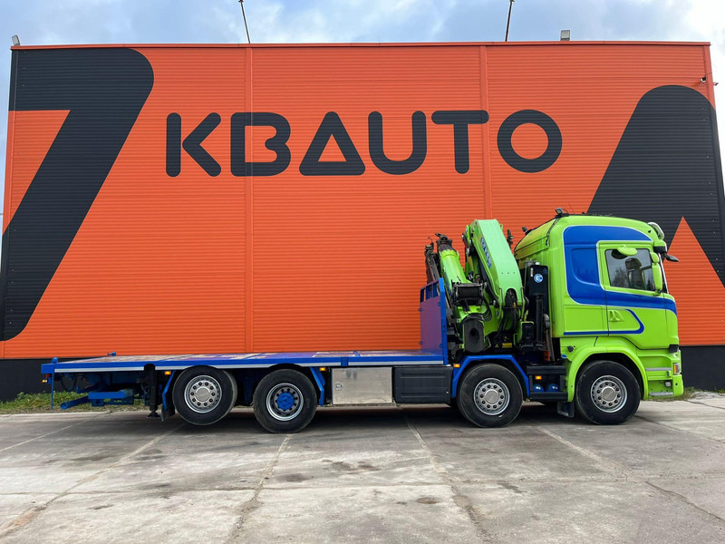 Scania R 520 8x2*6 EFFER 685/6S / WINCH / JIB CONNECTION / PLATFORM L=6423 mm - Camion plateau, Camion grue: photos 5 Scania R 520 8x2*6 EFFER 685/6S / WINCH / JIB CONNECTION / PLATFORM L=6423 mm - Camion plateau, Camion grue: photos 5