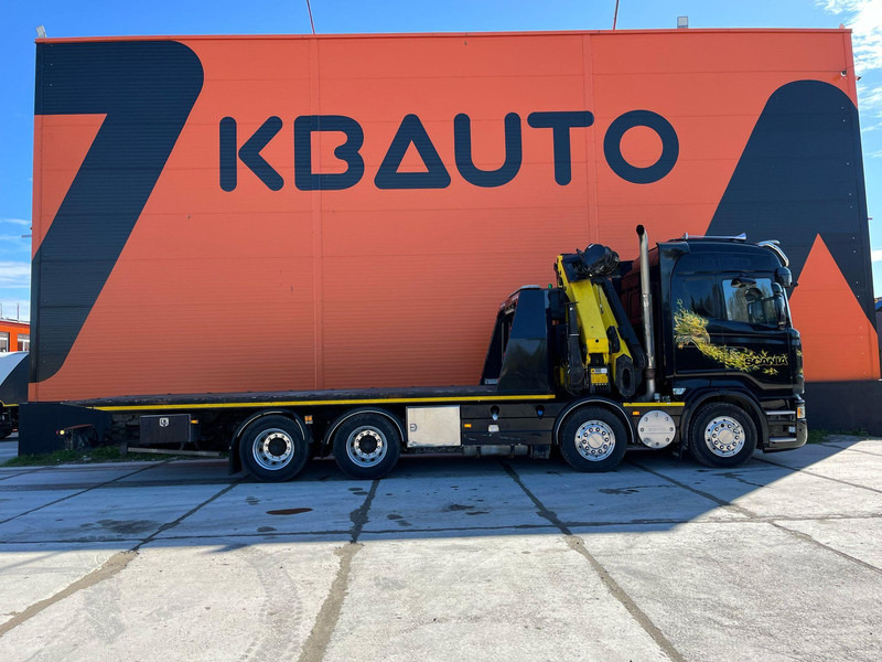 Scania R 560 8x4 PK 34002 / WINCH / FALCOM FAS 12000 / PLATFORM L=6564 mm - Camion porte-voitures: photos 4 Scania R 560 8x4 PK 34002 / WINCH / FALCOM FAS 12000 / PLATFORM L=6564 mm - Camion porte-voitures: photos 4