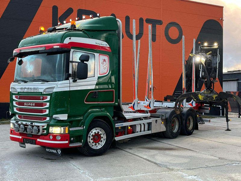 Scania R 580 6x4 LOGLIFT F96S79 / RETARDER - Camion grumier, Camion grue: photos 1 Scania R 580 6x4 LOGLIFT F96S79 / RETARDER - Camion grumier, Camion grue: photos 1