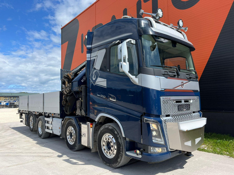 Volvo FH 16 650 8x2*6 HMF 6020K-RC + JIB / PLATFORM L=6344 mm - Camion plateau, Camion grue: photos 4 Volvo FH 16 650 8x2*6 HMF 6020K-RC + JIB / PLATFORM L=6344 mm - Camion plateau, Camion grue: photos 4