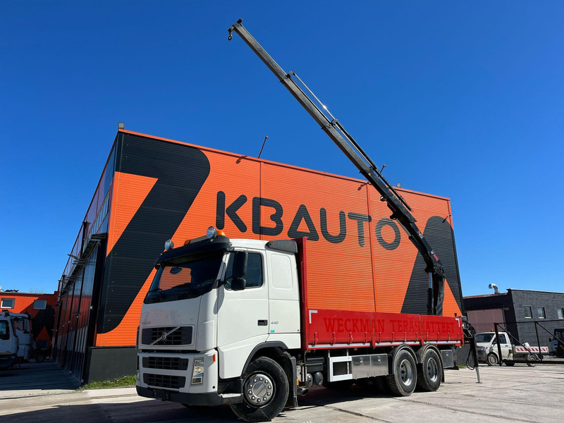 Volvo FH 440 6x2 HIAAB 144E-3 / PLATFORM L=7061 mm - Camion plateau, Camion grue: photos 1 Volvo FH 440 6x2 HIAAB 144E-3 / PLATFORM L=7061 mm - Camion plateau, Camion grue: photos 1
