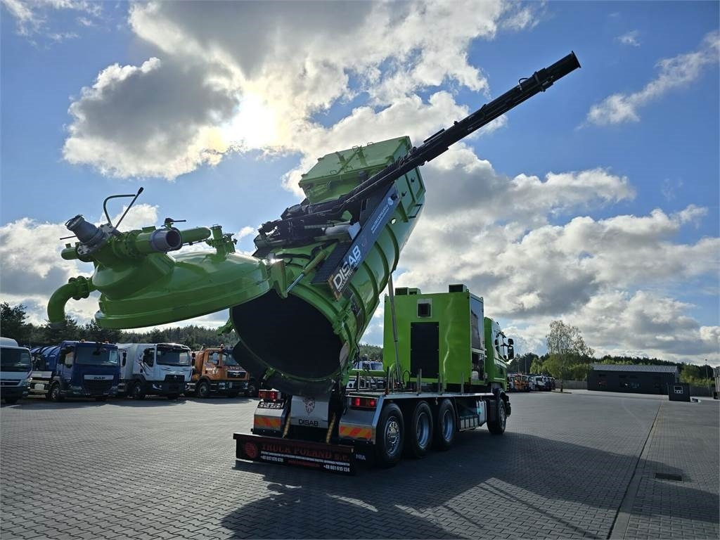 Scania Disab Centurion P210/9 Suction-blowing vacuum load - Camion hydrocureur: photos 1 Scania Disab Centurion P210/9 Suction-blowing vacuum load - Camion hydrocureur: photos 1