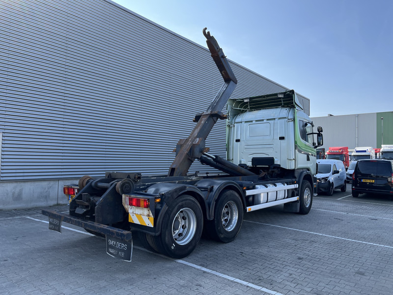 Scania R 144G V8 460 6x2 Boogie / 874 dkm / Blad - Blad / Hook Lift / NL Truck - Camion ampliroll: photos 2 Scania R 144G V8 460 6x2 Boogie / 874 dkm / Blad - Blad / Hook Lift / NL Truck - Camion ampliroll: photos 2