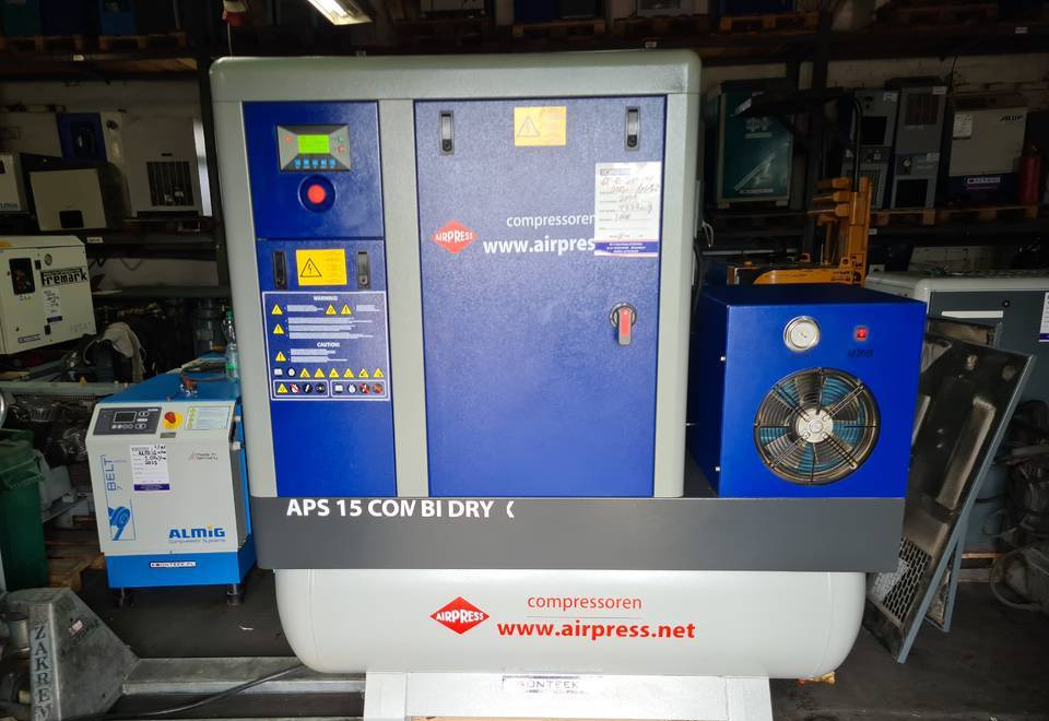 Kompresor śrubowy AIRPRESS APS 15 COMBI DRY X, 11 kw, 2021r - Compresseur d'air: photos 1 Kompresor śrubowy AIRPRESS APS 15 COMBI DRY X, 11 kw, 2021r - Compresseur d'air: photos 1