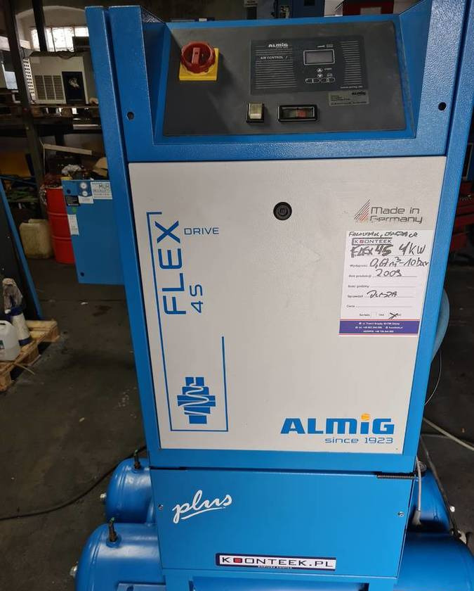 Kompresor śrubowy Almig Flex 4S, 4 kw - Compresseur d'air: photos 1 Kompresor śrubowy Almig Flex 4S, 4 kw - Compresseur d'air: photos 1