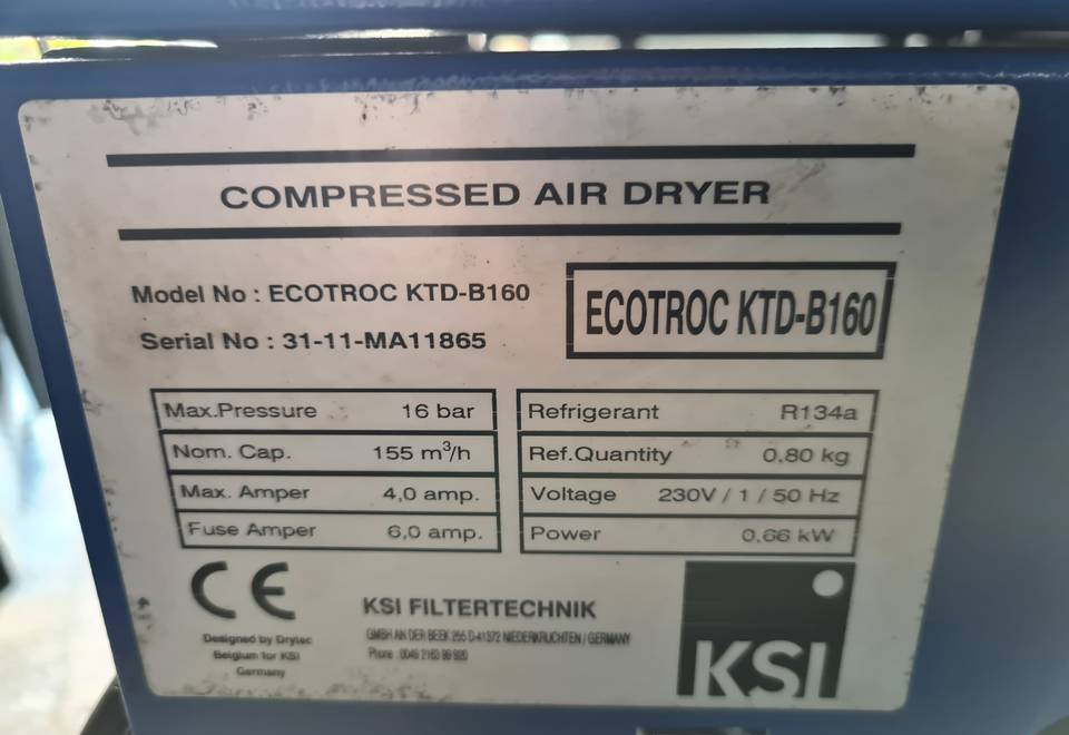 Osuszacz ziębniczy ECOTROC 2,6m3/min - Compresseur d'air: photos 3 Osuszacz ziębniczy ECOTROC 2,6m3/min - Compresseur d'air: photos 3