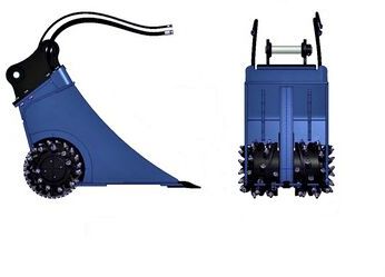 Accessoire pour Pelle neuf AME Double Drum Cutter Bucket: photos 8
