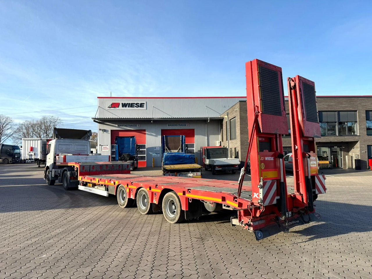 Kässbohrer K.SLA.HS Tieflader teleskopierbar hydr. Hochbett - Semi-remorque surbaissé: photos 1 Kässbohrer K.SLA.HS Tieflader teleskopierbar hydr. Hochbett - Semi-remorque surbaissé: photos 1