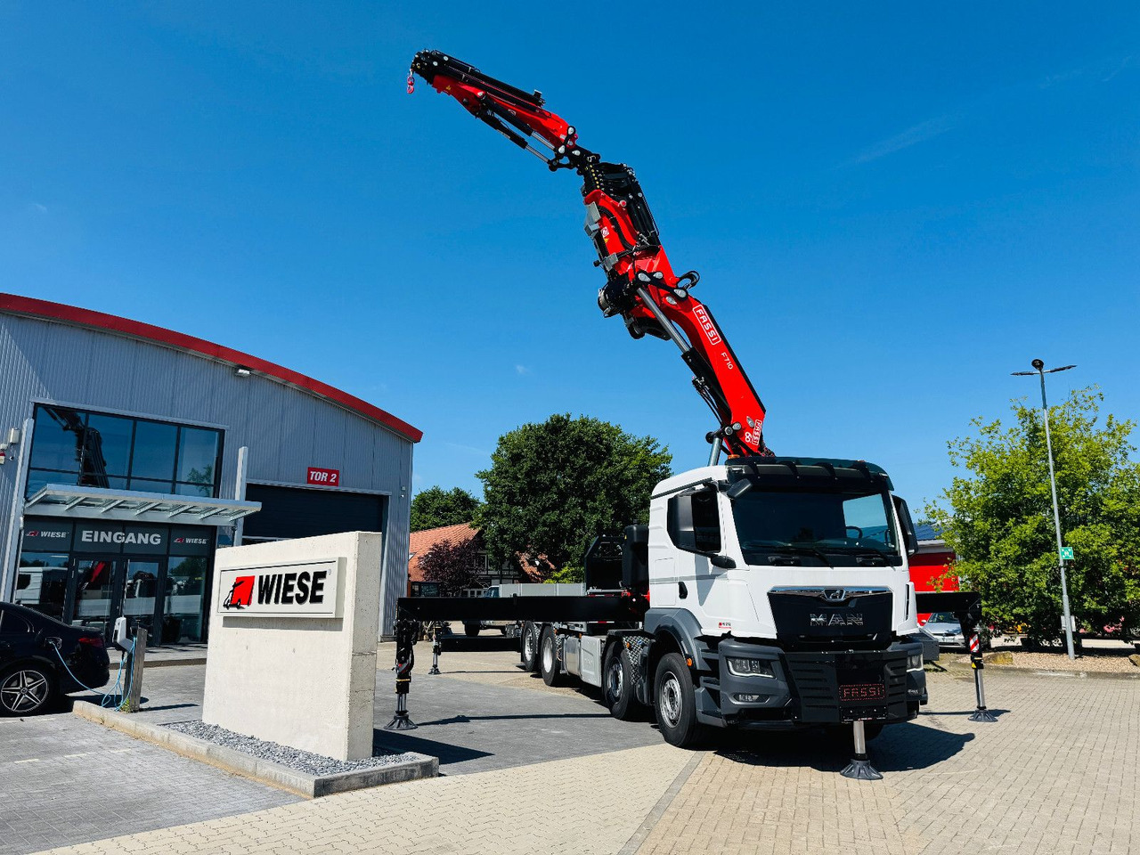 MAN TGS 32.510 mit F710 Frontkran sofort - Camion grue: photos 1 MAN TGS 32.510 mit F710 Frontkran sofort - Camion grue: photos 1