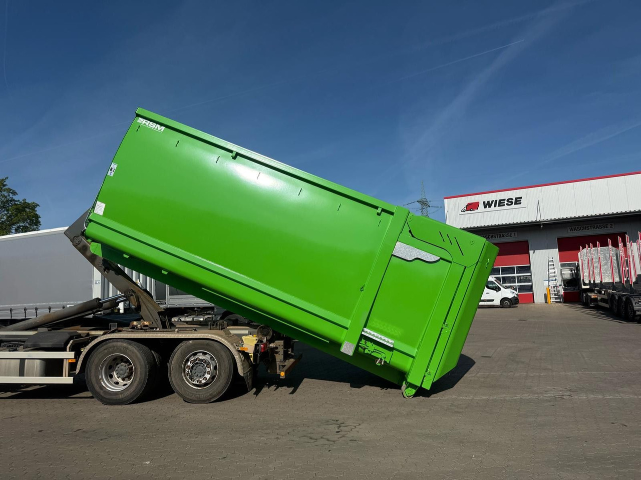RSM Abrollcontainer 38m³ mit hydr. Heckklappe - Semi-remorque porte-conteneur/ Caisse mobile: photos 1 RSM Abrollcontainer 38m³ mit hydr. Heckklappe - Semi-remorque porte-conteneur/ Caisse mobile: photos 1