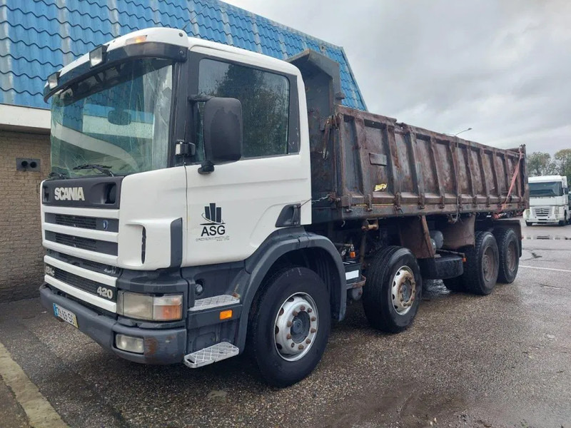 Scania P124-420 8x4 Kipper Steel - Camion benne: photos 1 Scania P124-420 8x4 Kipper Steel - Camion benne: photos 1
