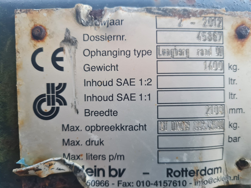 Fourches pour Engins de chantier vorkenbord volvo pallet tines volvo l: photos 7