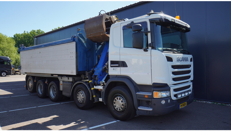 Camion grue Scania G 490 10X4 CABLE SYSTEM TRUCK WITH PALFINGER Q180Z95TR CRANE: photos 12 Camion grue Scania G 490 10X4 CABLE SYSTEM TRUCK WITH PALFINGER Q180Z95TR CRANE: photos 12