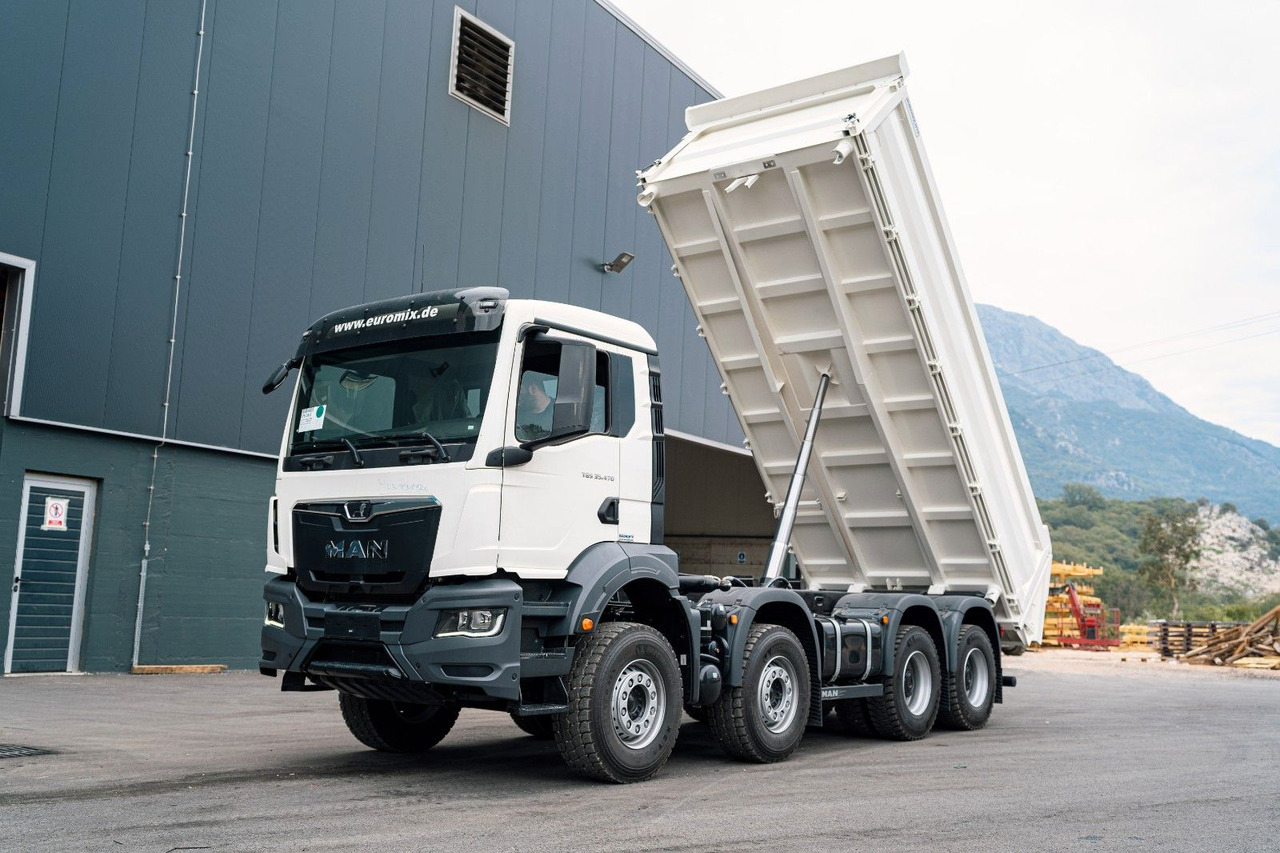 MAN TGS 35.470 BB 8X4 3-Seiten-Kipper EuromixMTP - Camion benne: photos 1 MAN TGS 35.470 BB 8X4 3-Seiten-Kipper EuromixMTP - Camion benne: photos 1