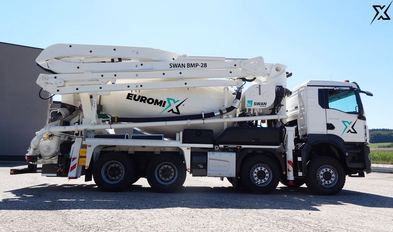 MAN TGS 35.470 BB Fahrmischer Betonpumpe 28m SWAN MAN TGS 35.470 BB Fahrmischer Betonpumpe 28m SWAN - Camion pompe: photos 1 MAN TGS 35.470 BB Fahrmischer Betonpumpe 28m SWAN MAN TGS 35.470 BB Fahrmischer Betonpumpe 28m SWAN - Camion pompe: photos 1