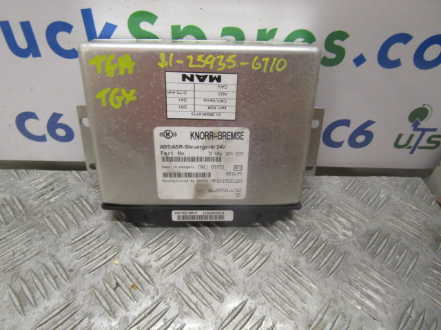 MAN TGA ABS / ASR ECU P/NO 81.25935.6710 - Bloc de gestion pour Camion: photos 1 MAN TGA ABS / ASR ECU P/NO 81.25935.6710 - Bloc de gestion pour Camion: photos 1