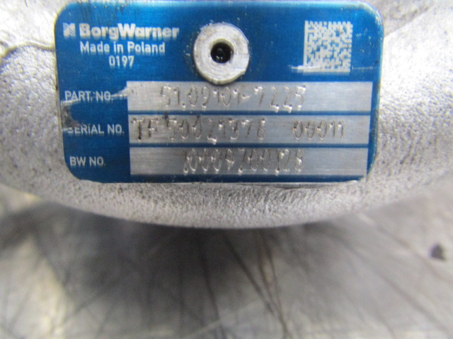 MAN TGM 340 DO836 TURBO BORGWARNER P/NO 51.09101.7225 - Turbocompresseur pour Camion: photos 3 MAN TGM 340 DO836 TURBO BORGWARNER P/NO 51.09101.7225 - Turbocompresseur pour Camion: photos 3