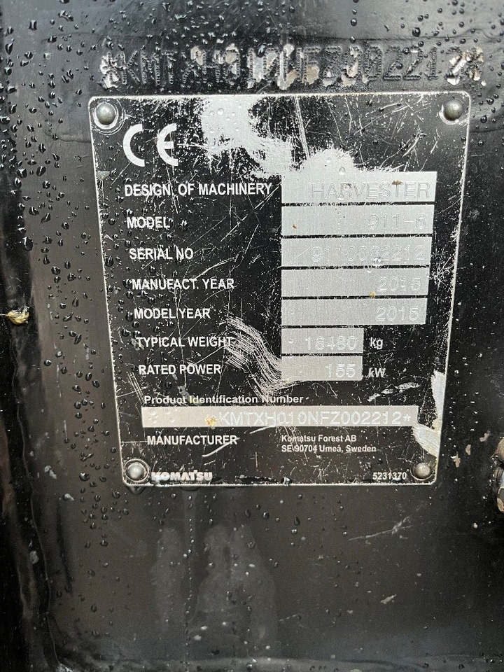 Komatsu 911 - Abatteuse: photos 5 Komatsu 911 - Abatteuse: photos 5