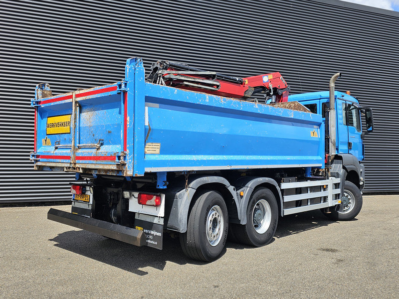 Camion benne, Camion grue MAN TGS 28.400 6X4-4 BL / CRANE + 2 SIDE TIPPER: photos 7