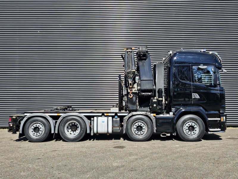 Camion grue Scania R490 / 8x2 / HMF 85 TM CRANE / WINCH / JIB: photos 9