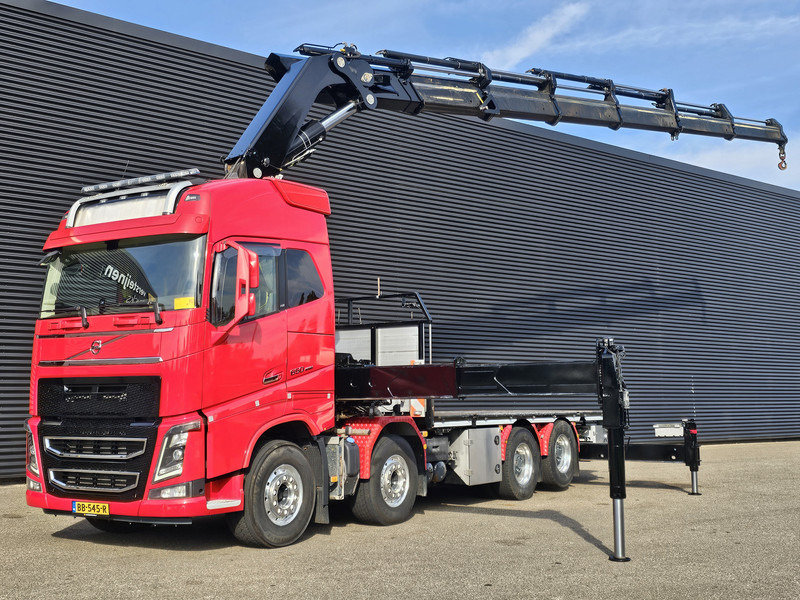 Volvo FH 16.650 8x4 / HIAB 105 t/m CRANE / KRAN - Camion plateau, Camion grue: photos 1 Volvo FH 16.650 8x4 / HIAB 105 t/m CRANE / KRAN - Camion plateau, Camion grue: photos 1