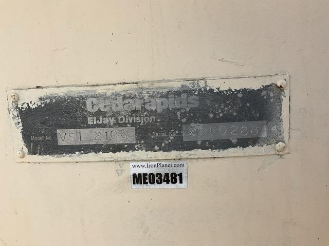 Cedarapids Terex VSI2100 - Concasseur: photos 5 Cedarapids Terex VSI2100 - Concasseur: photos 5