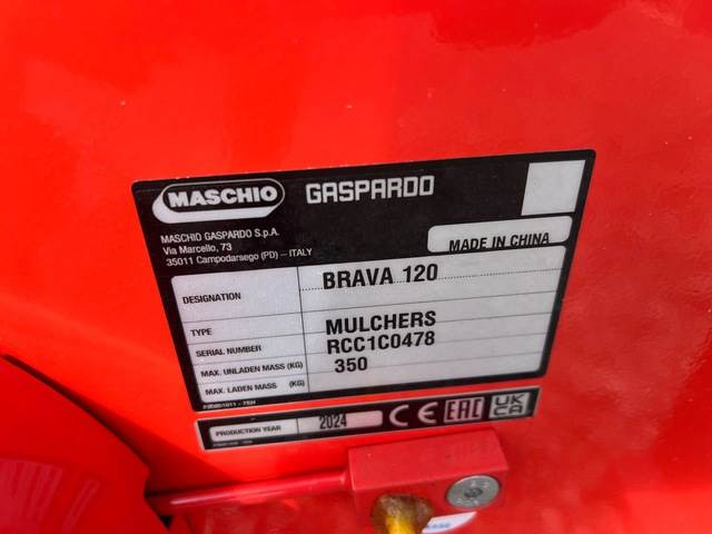 Maschio Gaspardo Brava 120 3P Fix - Broyeur à axe horizontal: photos 5 Maschio Gaspardo Brava 120 3P Fix - Broyeur à axe horizontal: photos 5