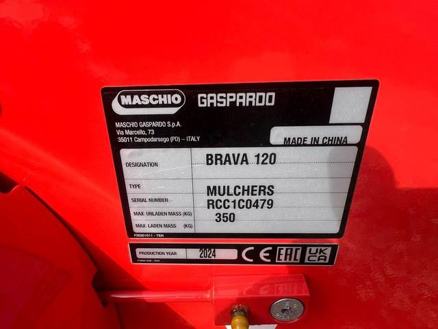 Maschio Gaspardo Brava 120 3P Fix - Broyeur à axe horizontal: photos 5 Maschio Gaspardo Brava 120 3P Fix - Broyeur à axe horizontal: photos 5