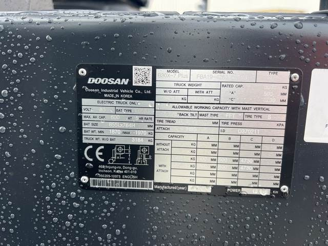 Doosan B30X-7 PLUS - Chariot élévateur électrique: photos 5 Doosan B30X-7 PLUS - Chariot élévateur électrique: photos 5
