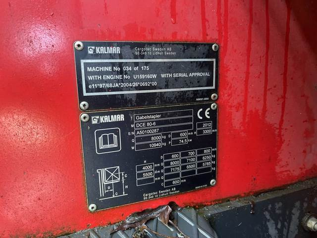 Kalmar DCE80-6 - Chariot élévateur diesel: photos 5 Kalmar DCE80-6 - Chariot élévateur diesel: photos 5