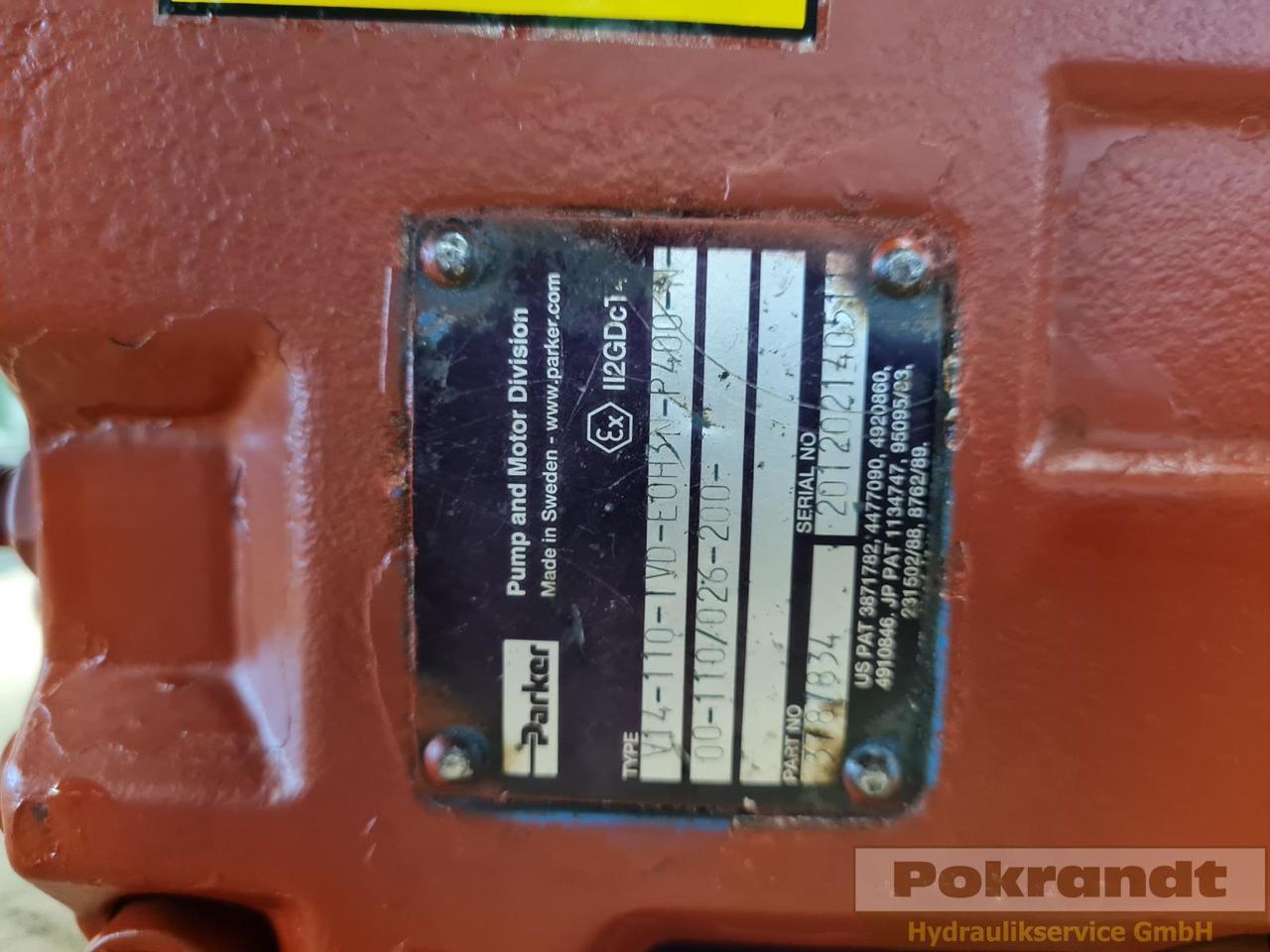 Parker V14-110-IVD-E0H3-P400-N-00-110-026-200 - Moteur hydraulique: photos 2 Parker V14-110-IVD-E0H3-P400-N-00-110-026-200 - Moteur hydraulique: photos 2