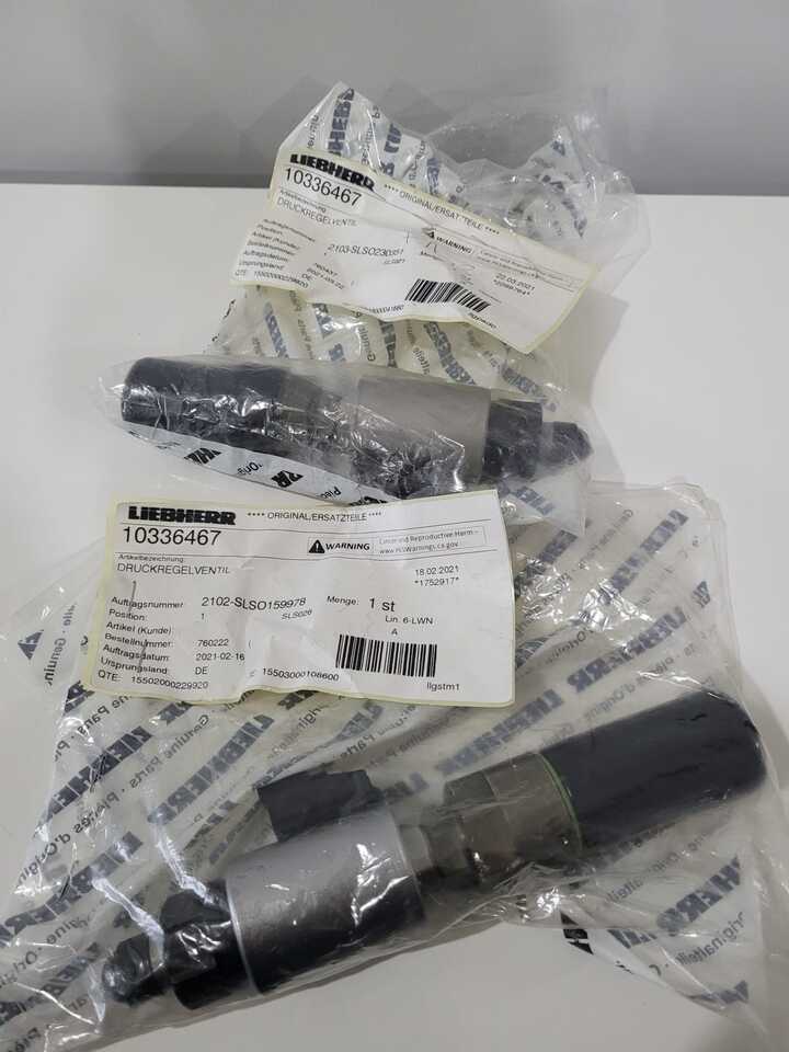 LIEBHERR PRESSURE CONTROL VALVE 10336467 - Valve hydraulique pour Engins de chantier: photos 1 LIEBHERR PRESSURE CONTROL VALVE 10336467 - Valve hydraulique pour Engins de chantier: photos 1