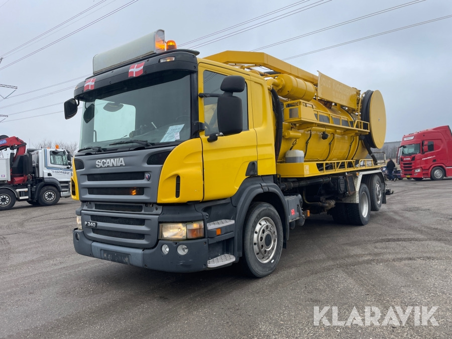 Slamsuger Scania P340 - Camion hydrocureur: photos 1 Slamsuger Scania P340 - Camion hydrocureur: photos 1