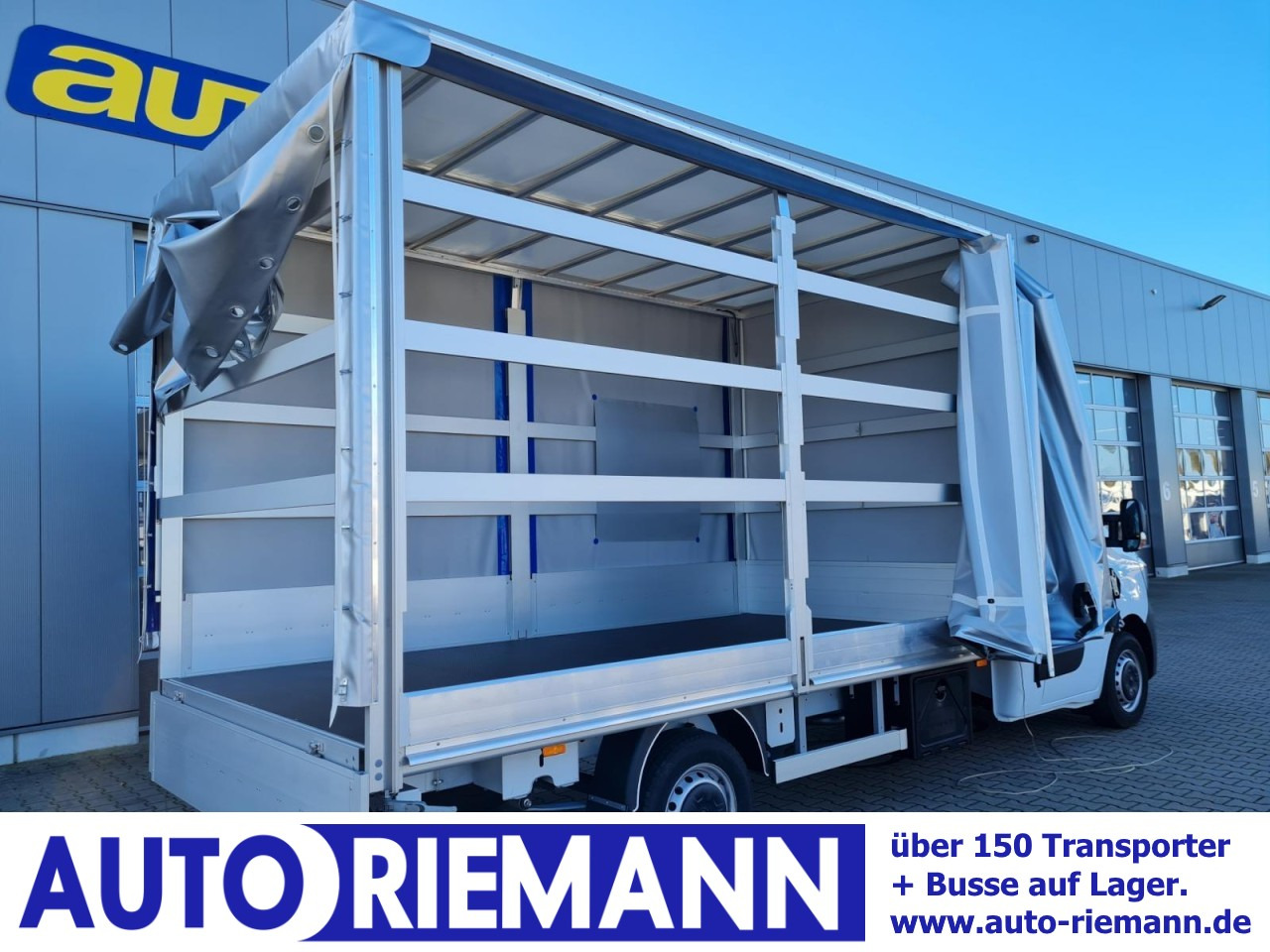 Renault Master 3,5t Pritsche Schiebe Plane ERGO KLIMA TEMPO - Utilitaire rideaux coulissants (PLSC): photos 1 Renault Master 3,5t Pritsche Schiebe Plane ERGO KLIMA TEMPO - Utilitaire rideaux coulissants (PLSC): photos 1