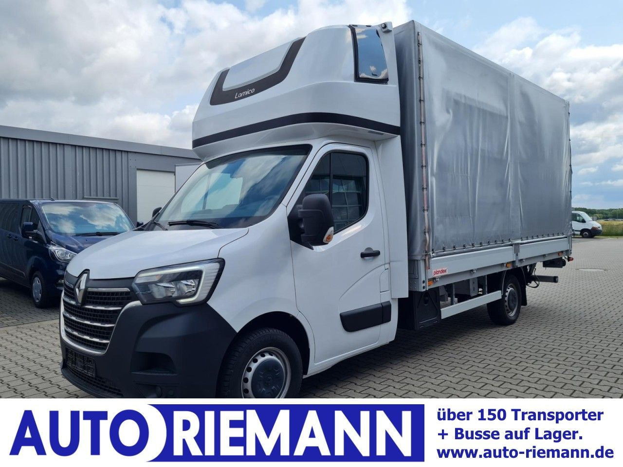 Utilitaire rideaux coulissants (PLSC) Renault Master 3,5t Pritsche dCi Plane Schlafkab. LBW: photos 1
