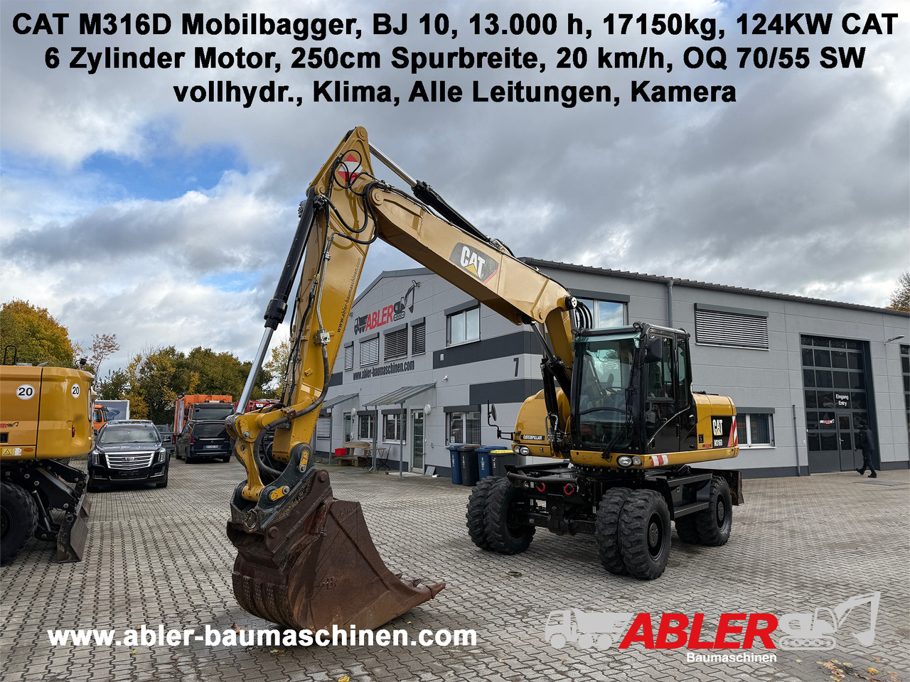 CATERPILLAR M316D Mobilbagger OQ 70/55 Klima - Pelle: photos 1 CATERPILLAR M316D Mobilbagger OQ 70/55 Klima - Pelle: photos 1