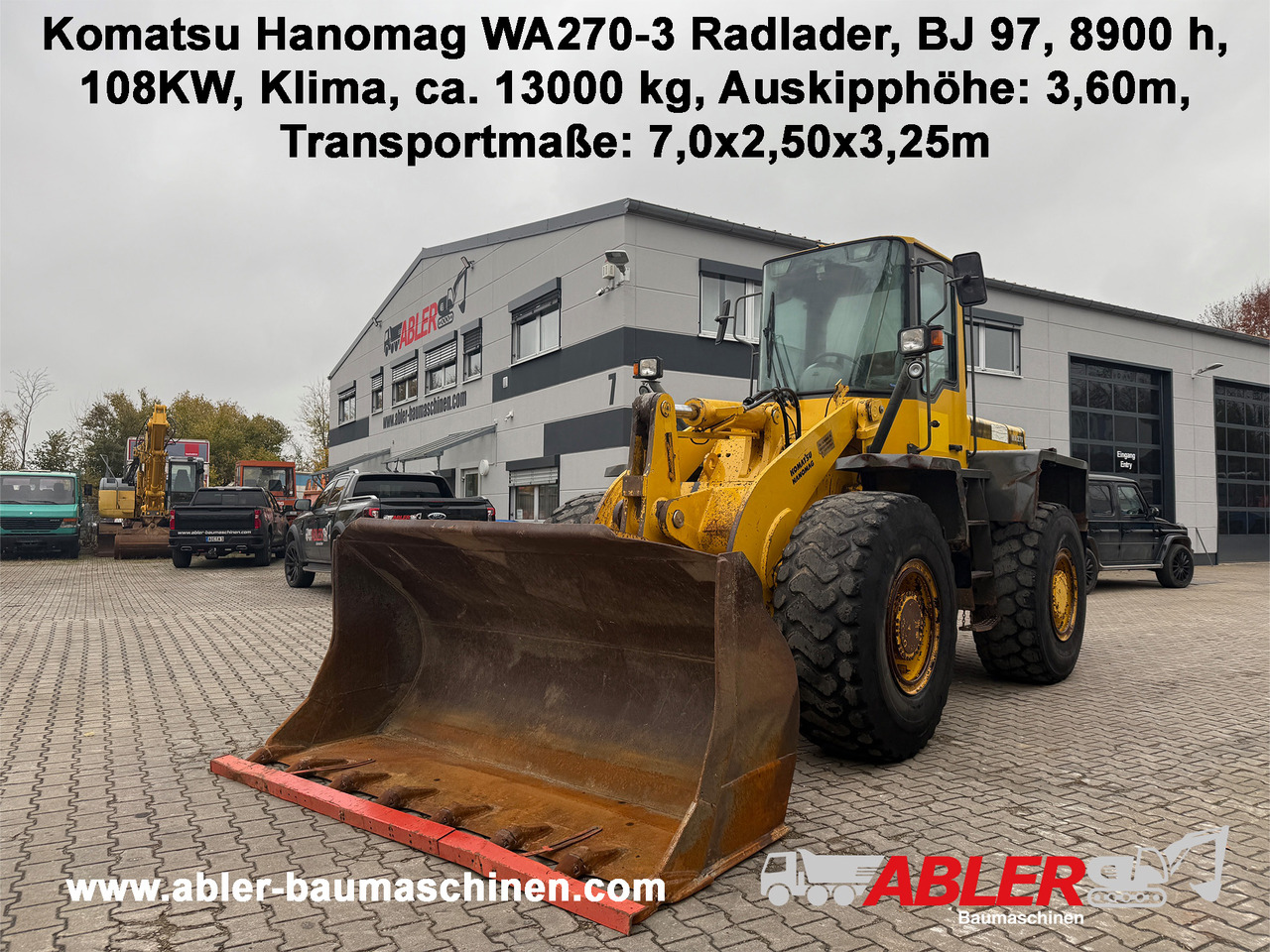 Komatsu Hanomag WA270-3 Radlader Klima - Chargeuse sur pneus: photos 1 Komatsu Hanomag WA270-3 Radlader Klima - Chargeuse sur pneus: photos 1