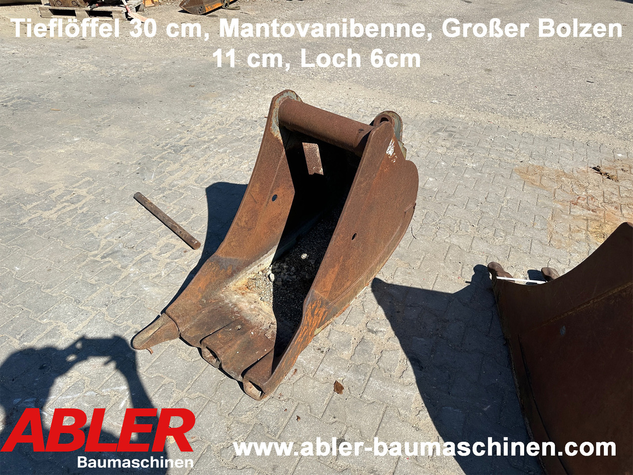Tieflöffel 30cm Mantovanibenne - Godet pour pelle pour Engins de chantier: photos 1 Tieflöffel 30cm Mantovanibenne - Godet pour pelle pour Engins de chantier: photos 1