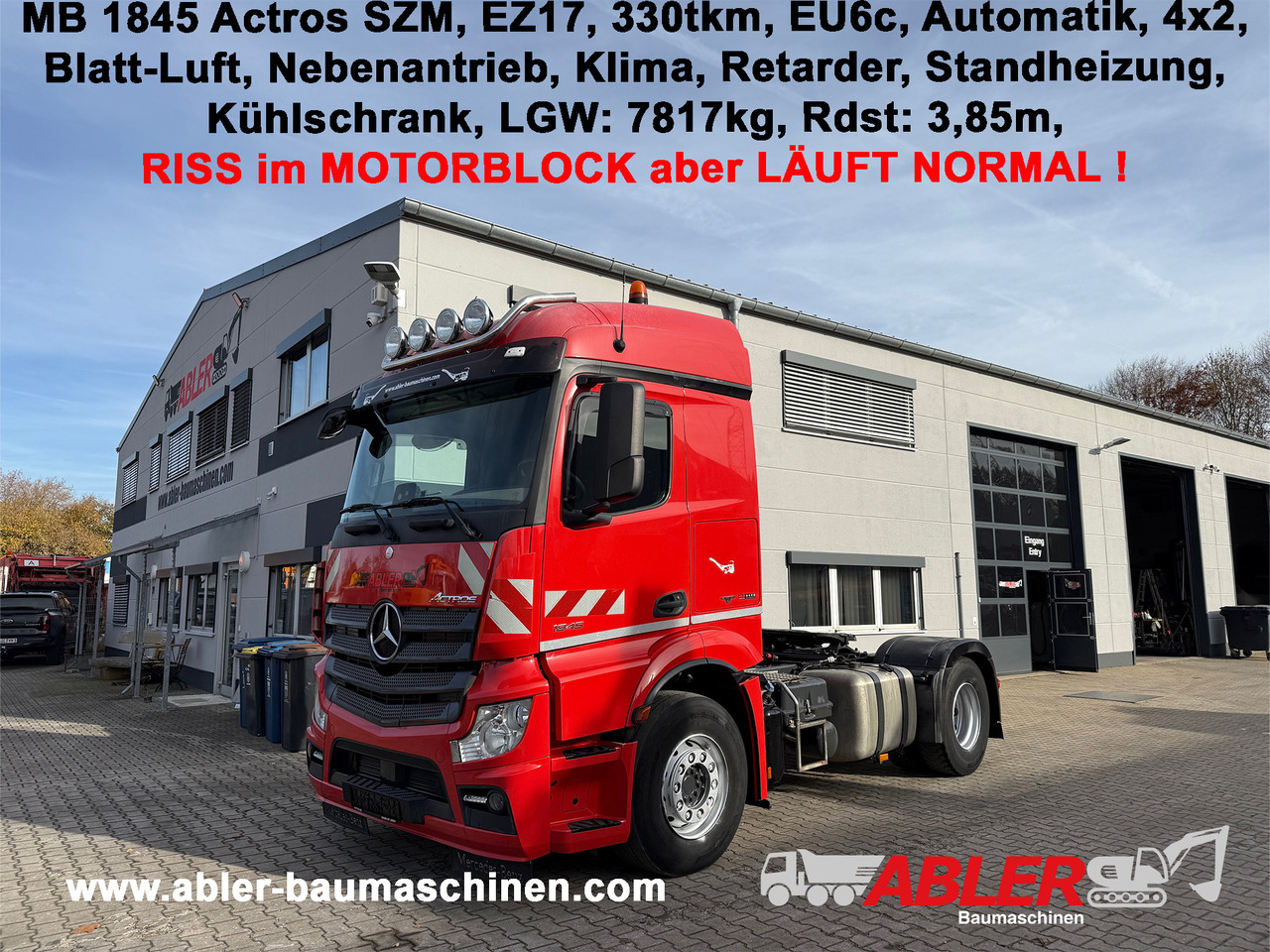 Mercedes-Benz 1845 Actros SZM Klima Retarder Nebenantrieb - Tracteur routier: photos 1 Mercedes-Benz 1845 Actros SZM Klima Retarder Nebenantrieb - Tracteur routier: photos 1