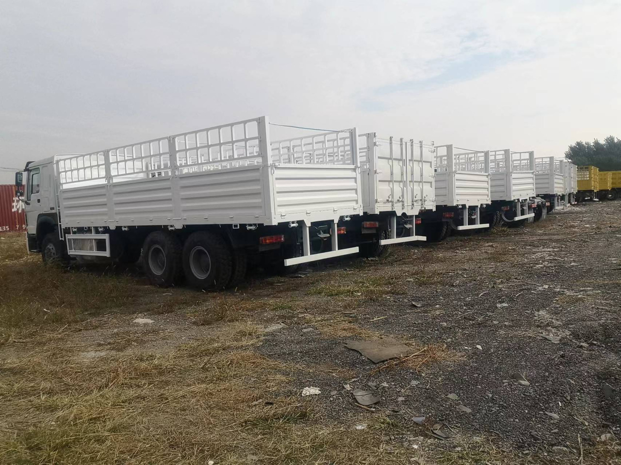 SINOTRUK HOWO LIVESTOCK DUMP TRUCK WITH FENCE - Camion benne: photos 1 SINOTRUK HOWO LIVESTOCK DUMP TRUCK WITH FENCE - Camion benne: photos 1