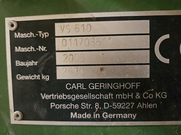 Geringhoff VarioStar 610 - Autre matériel: photos 4 Geringhoff VarioStar 610 - Autre matériel: photos 4