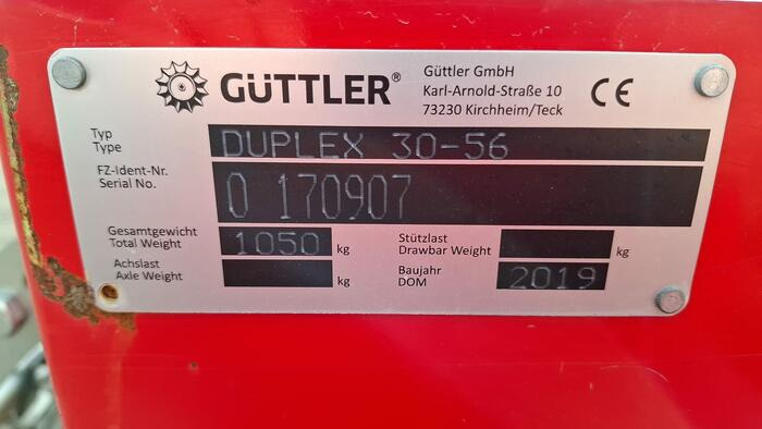 Güttler Prismenwalze Duplex 30-56 Frontpacker - Rouleau agricole: photos 5 Güttler Prismenwalze Duplex 30-56 Frontpacker - Rouleau agricole: photos 5