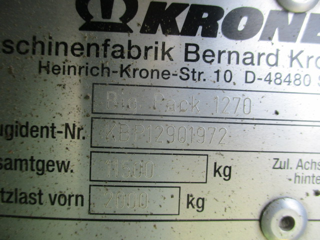 Krone BigPack 1270 XC HighSpeed - Presse à balles cubiques: photos 4 Krone BigPack 1270 XC HighSpeed - Presse à balles cubiques: photos 4